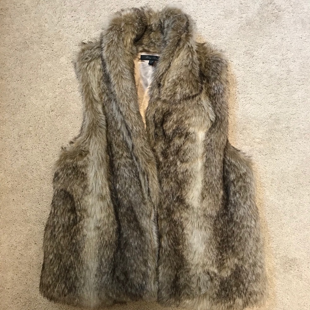 Faux fur vest